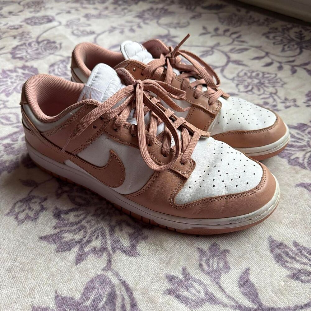 Nike Women's Pink and Tan Trainers